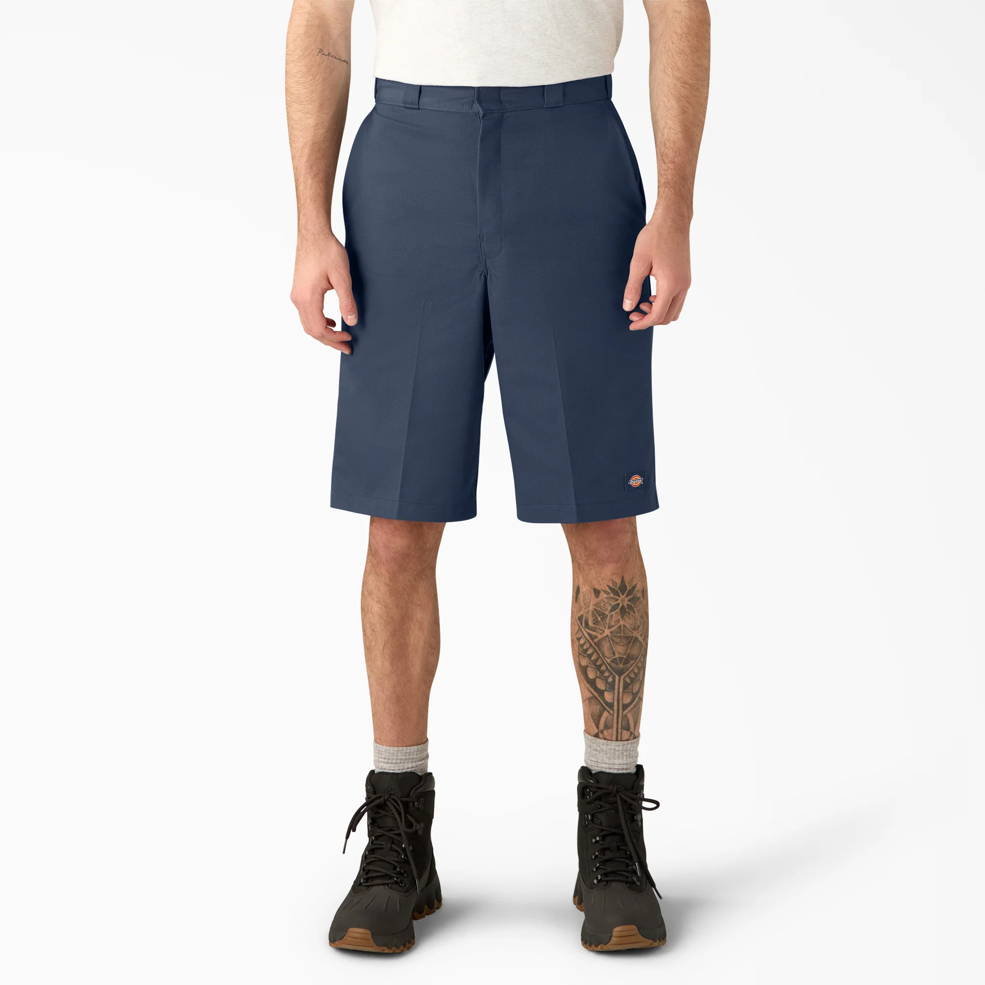 Loose Fit Flat Front Work Shorts. 13