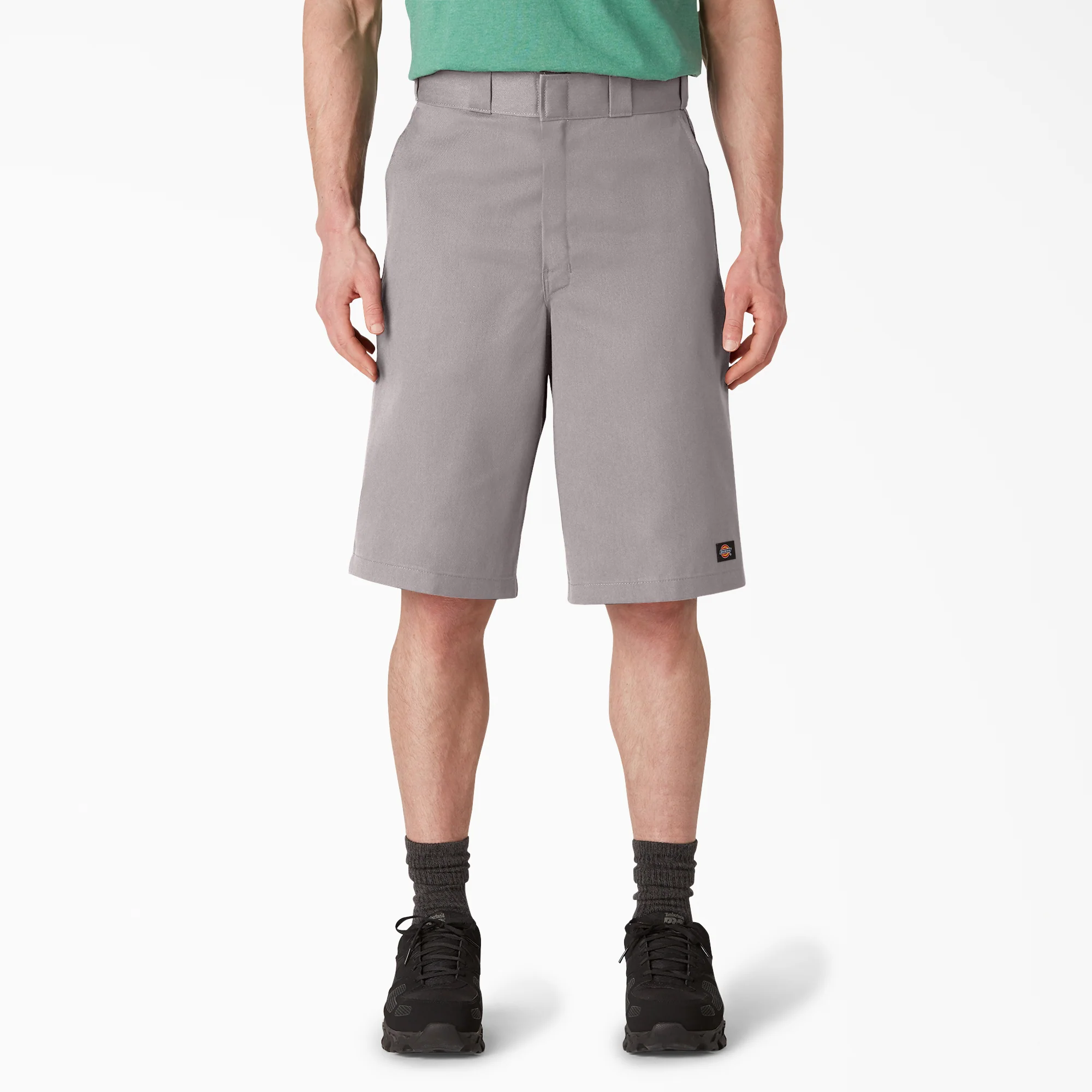 Loose Fit Flat Front Work Shorts. 13