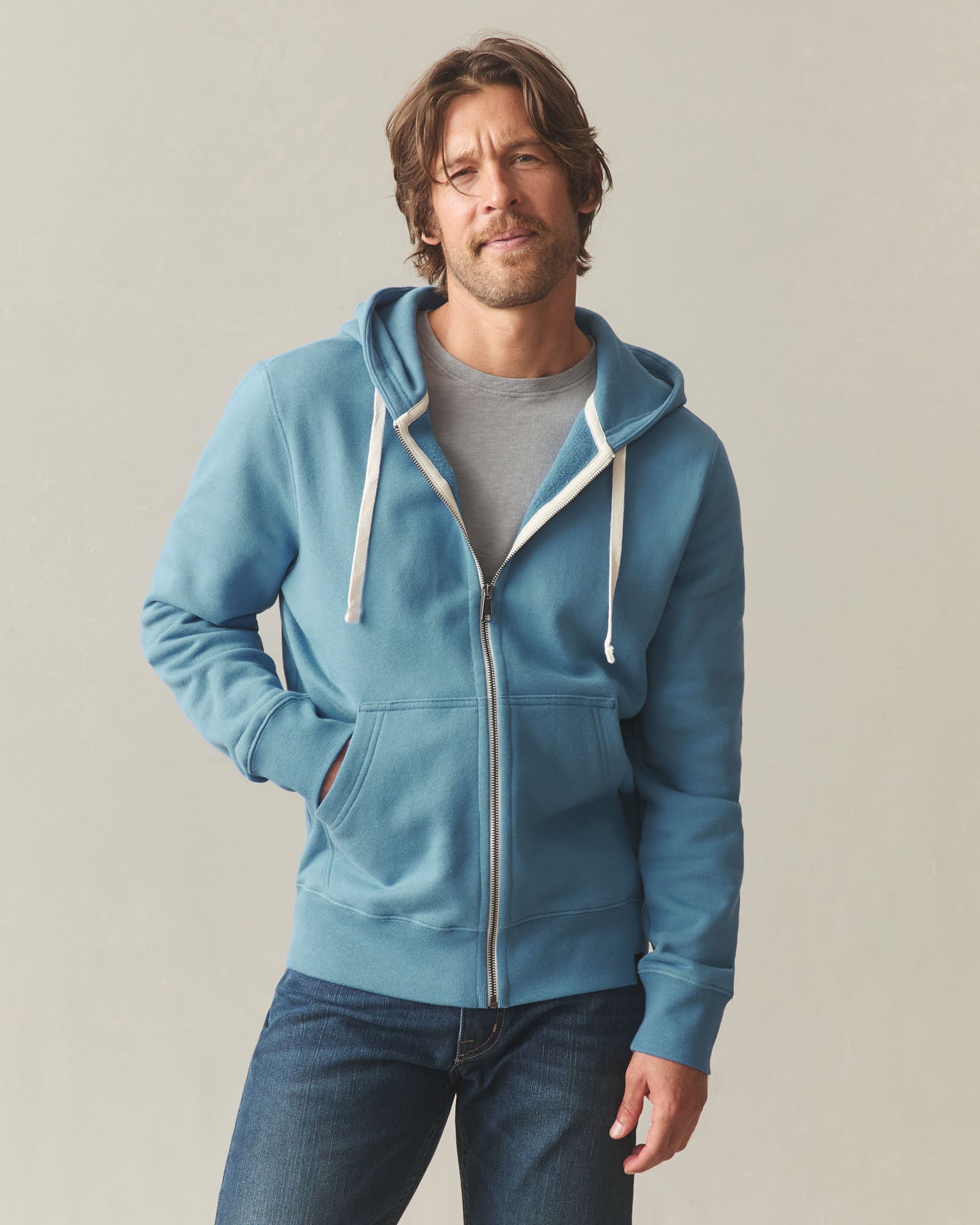 Men's Carolina Full Zip - Adriatic Blue