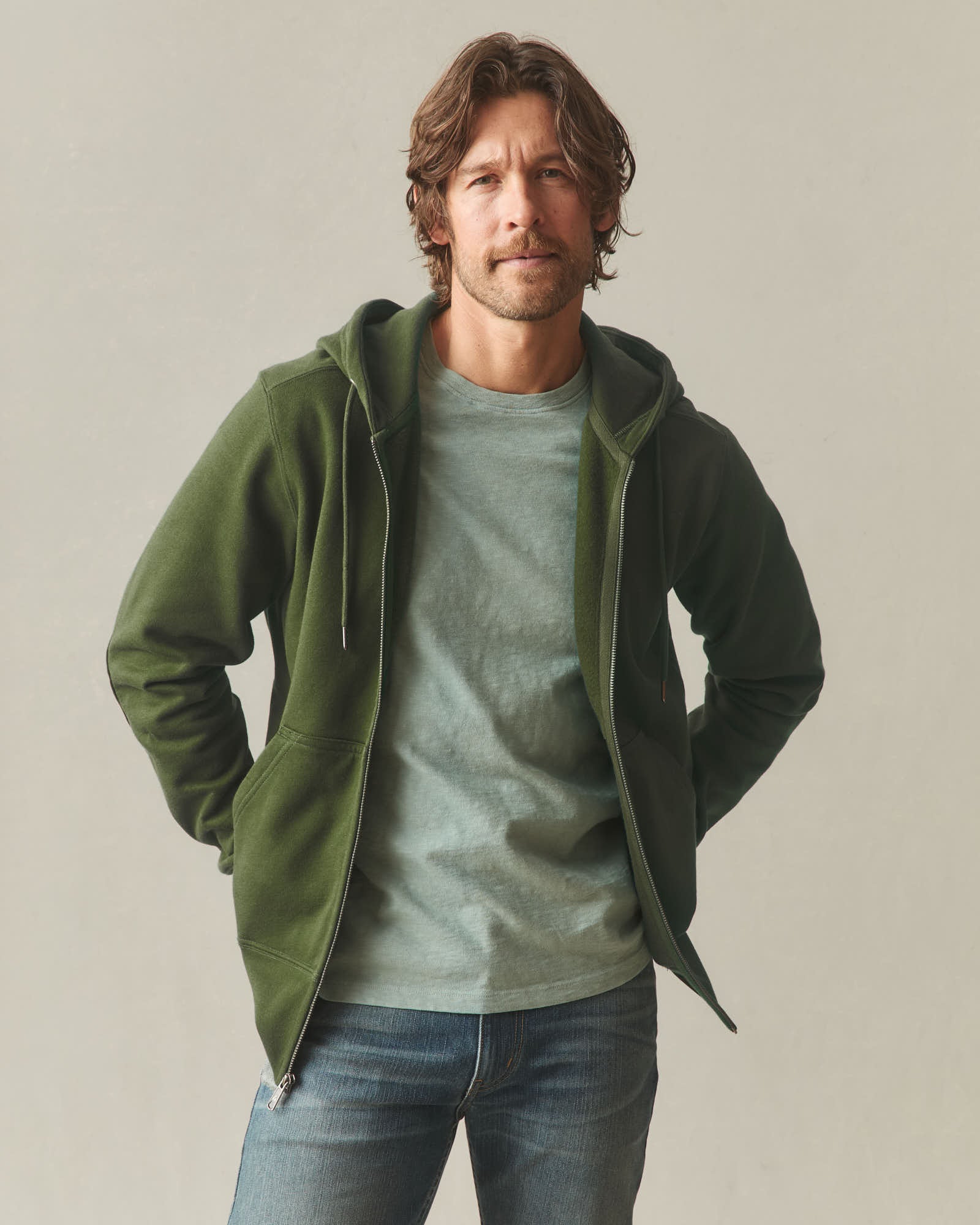 Men's Classic Full Zip - Rifle Green