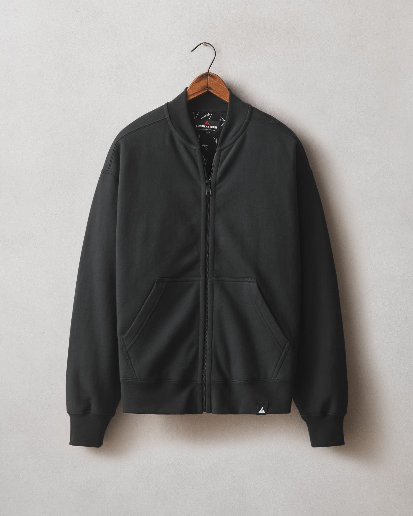 Men's Lined Bomber Jacket - Black