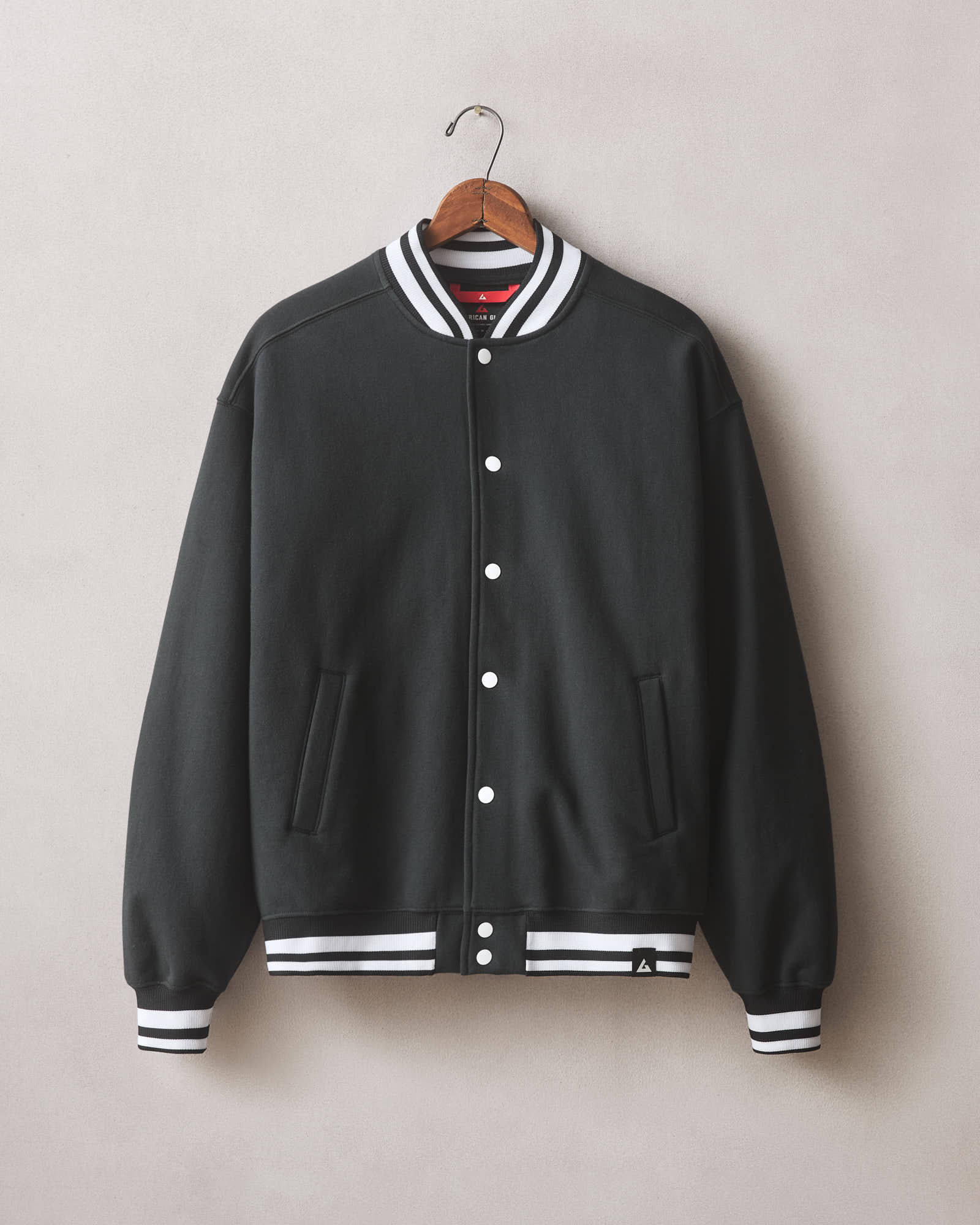 Unisex Lettermen Jacket - Black
