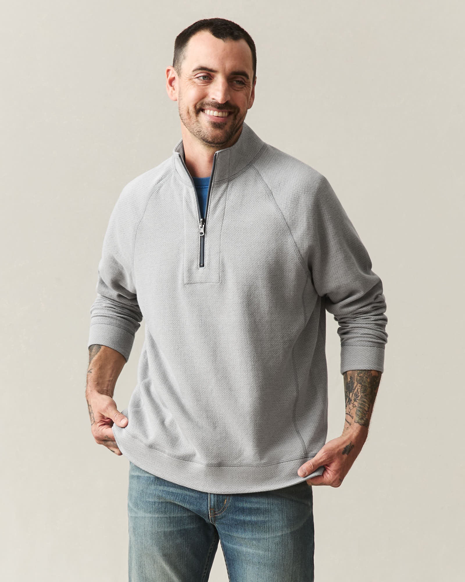 Men's Reversible Half Zip - Griffin