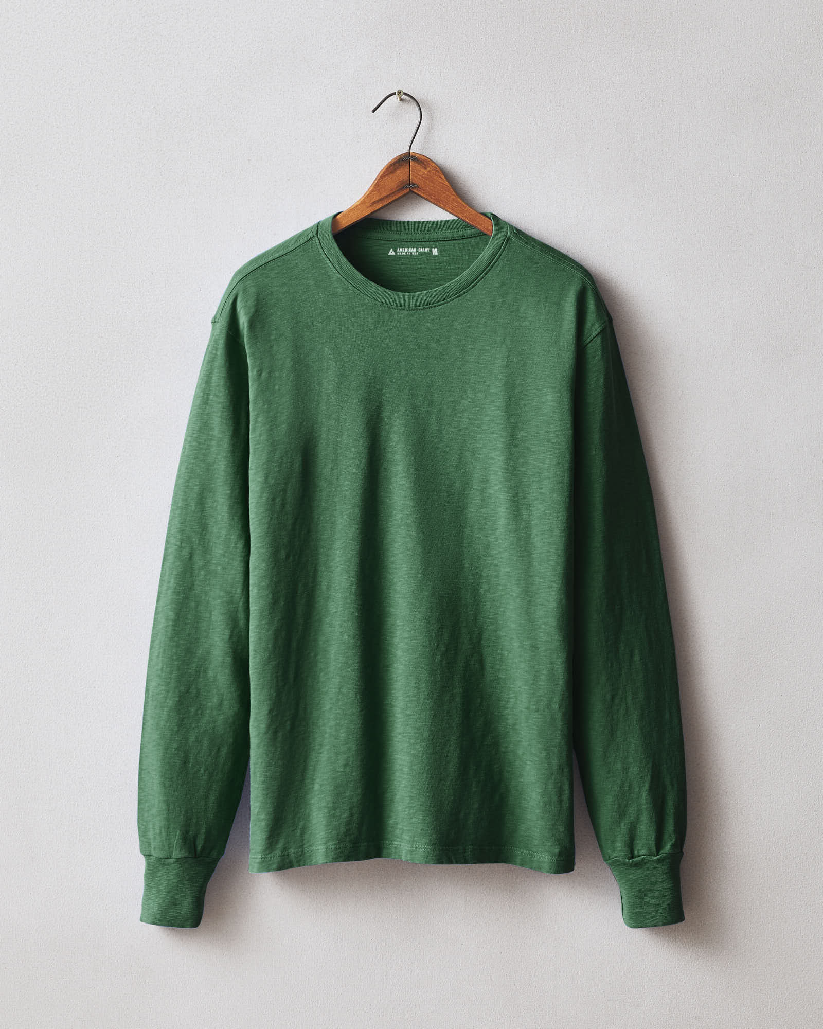 Men's Premium Slub Crew Tee Long Sleeve - Sycamore