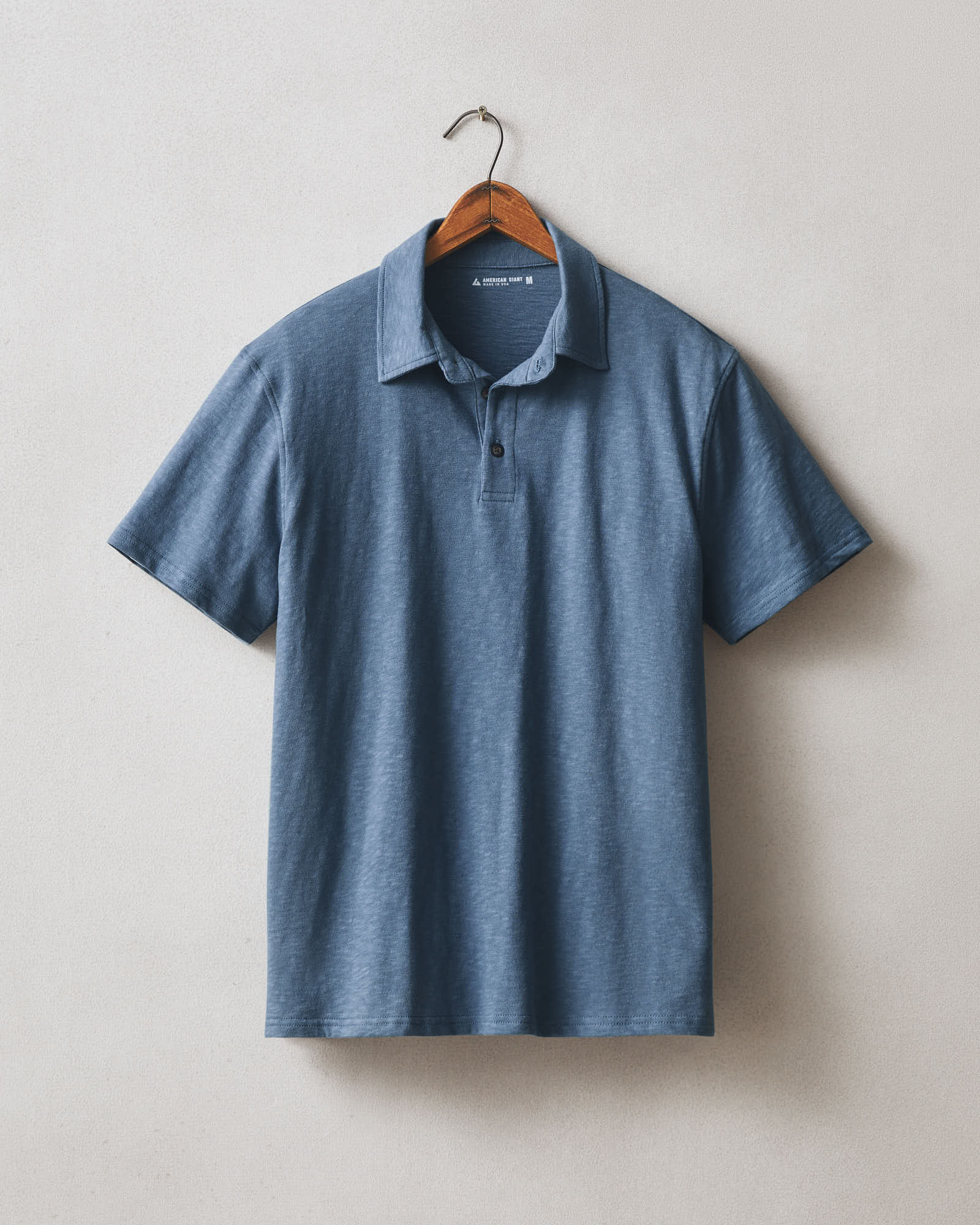 Men's Premium Slub Polo - Dark Denim