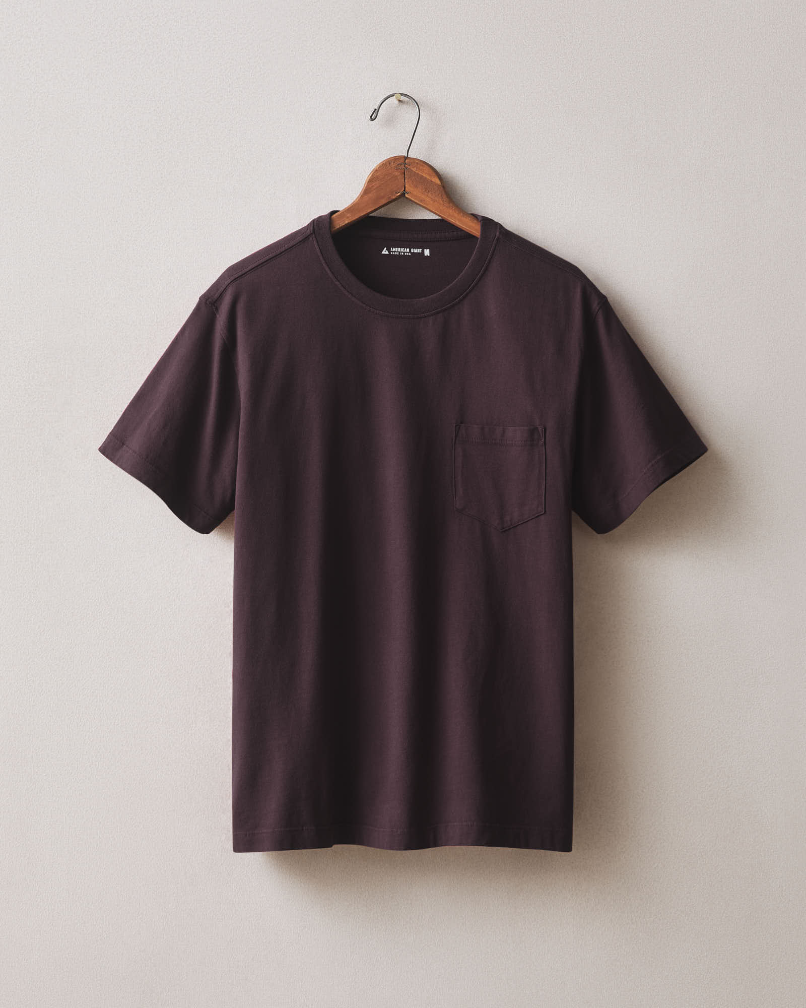 Men's Pocket Tee - Chocolate Plum