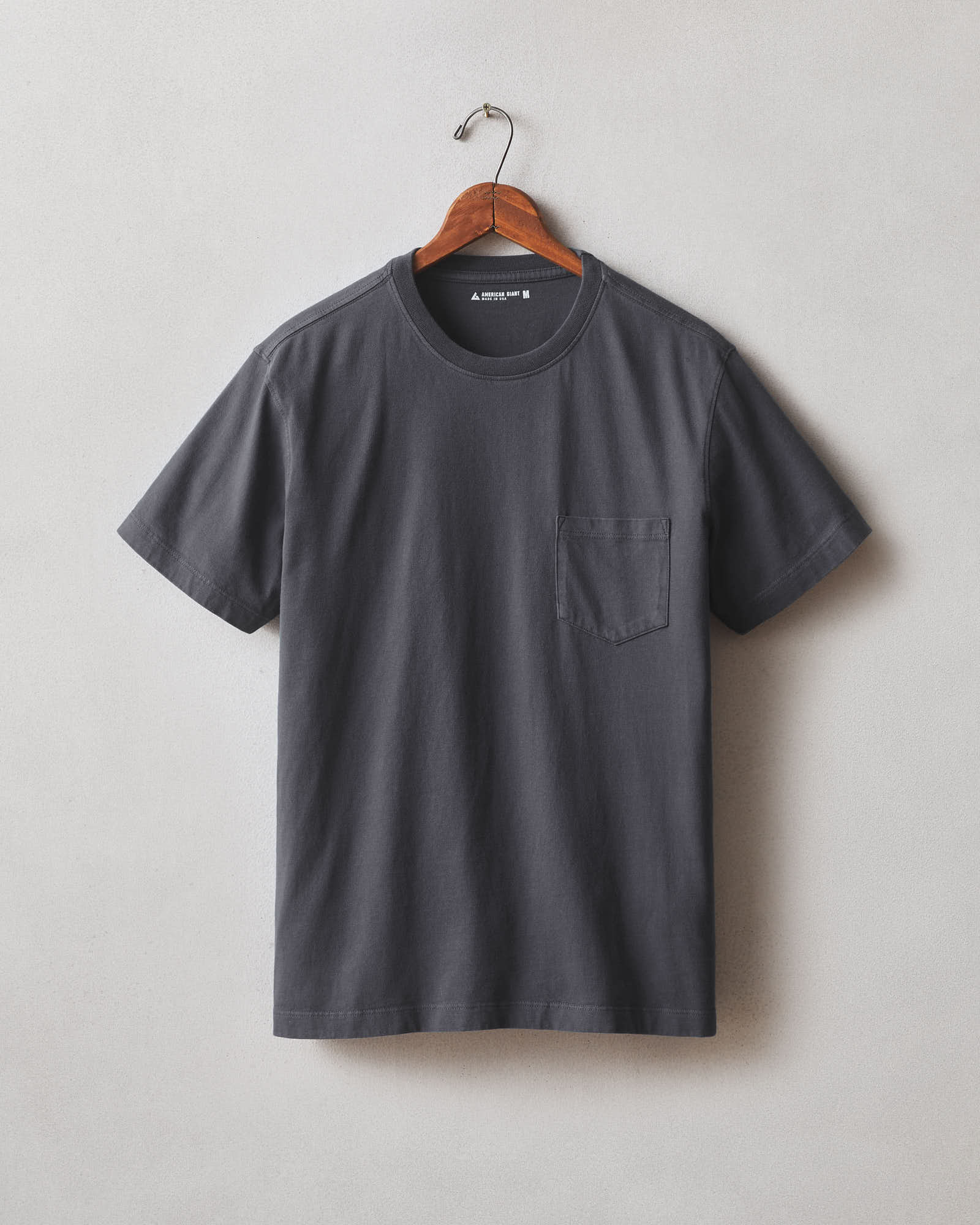 Men's Pocket Tee - Dark Charcoal