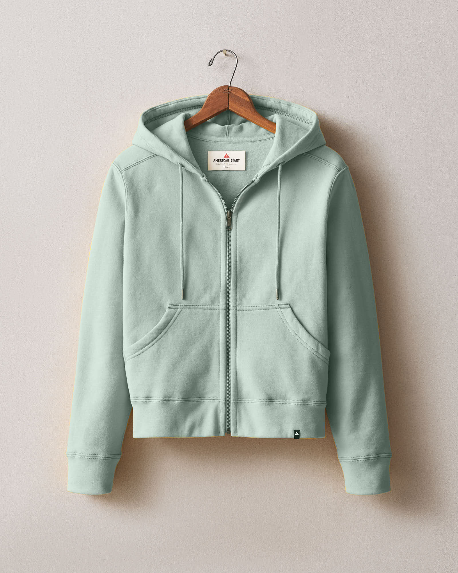 Women's Relaxed Classic Full Zip - Green Milieu
