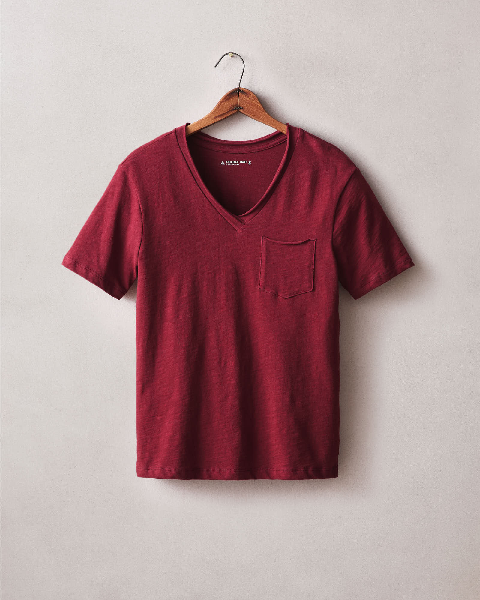 Women's Premium Slub Pocket Tee  - Syrah